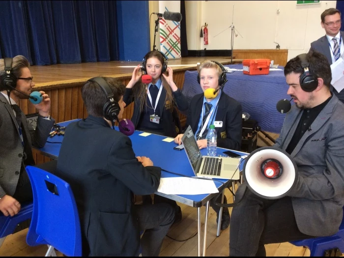 the claxon starts the challenge live on air