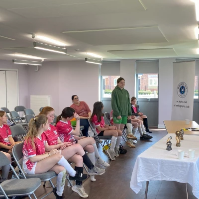 u13 girls at presentation day 29apr23