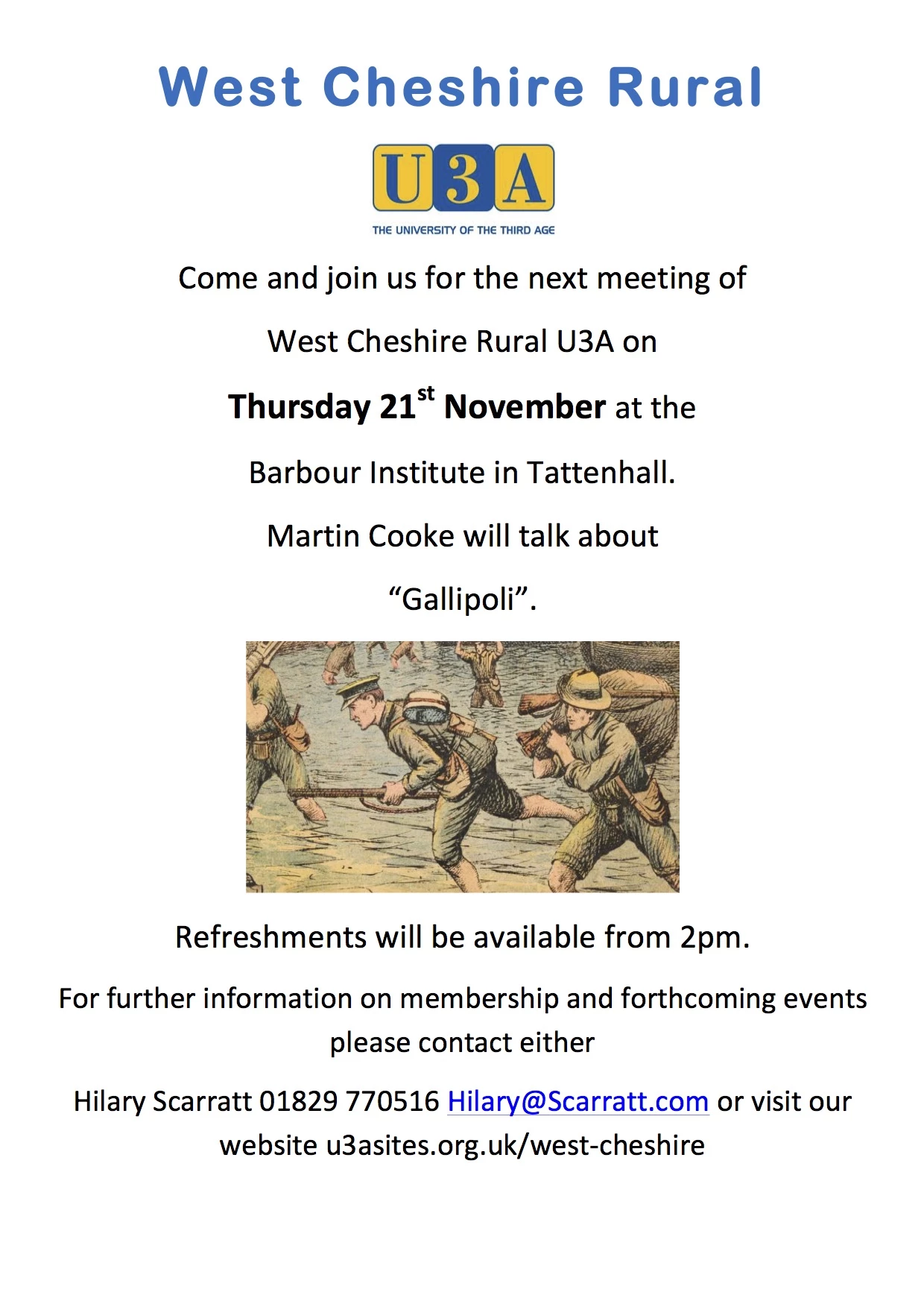 u3a 21 nov 2019