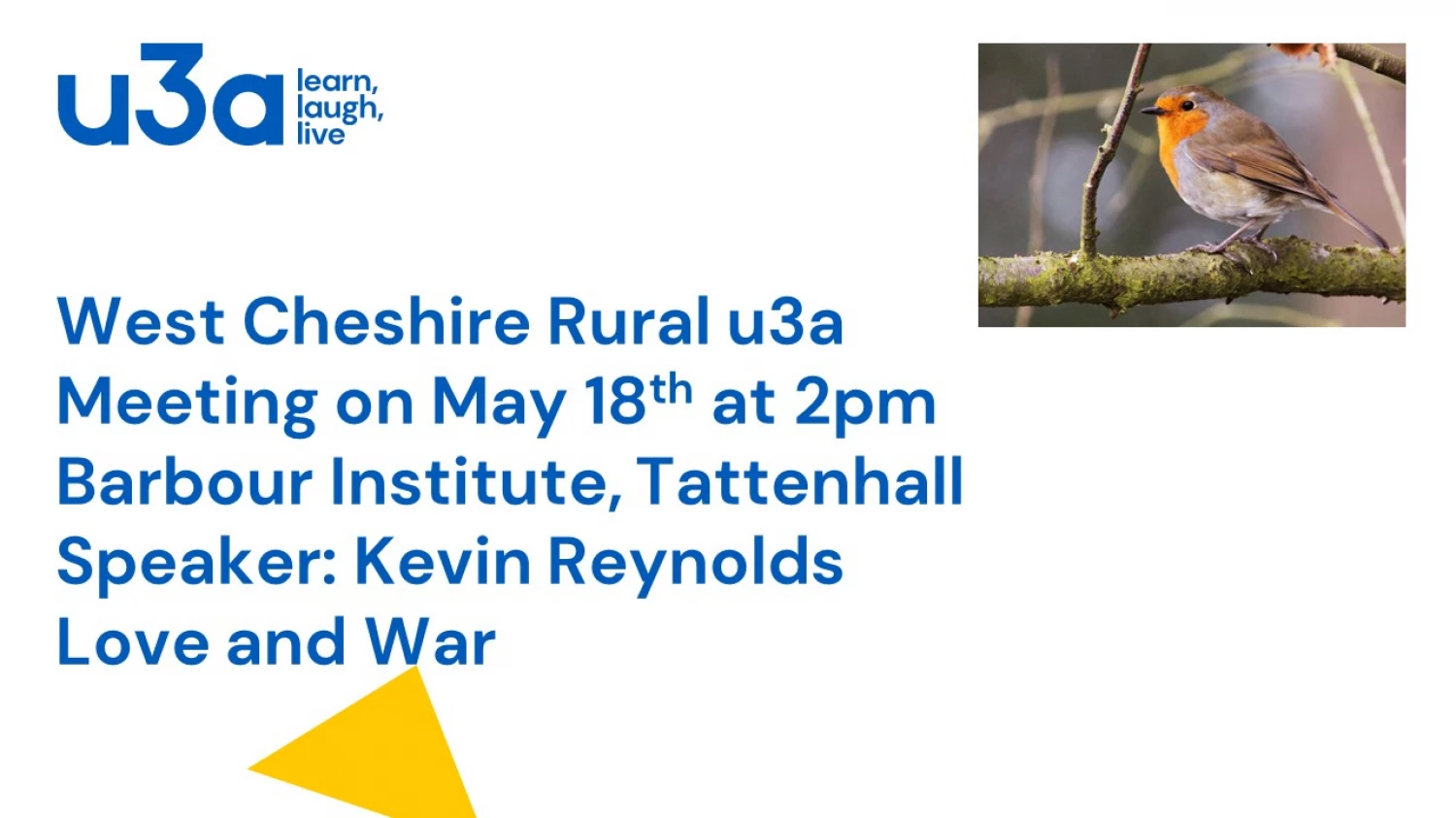 u3a may 2023 poster