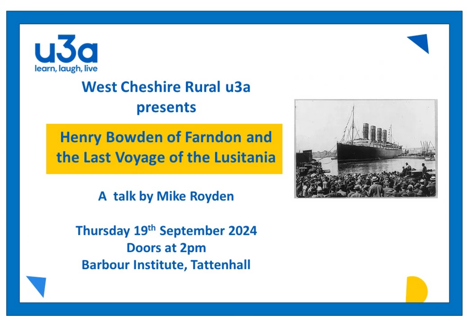 u3a september 2024