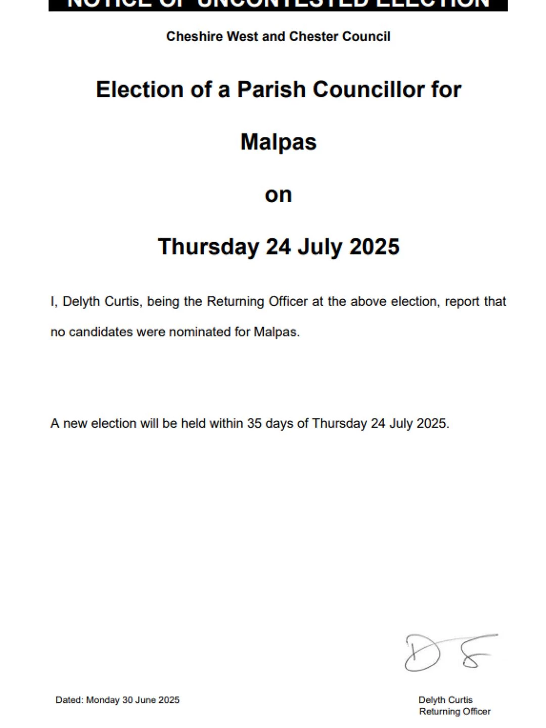 uncontested election 300625