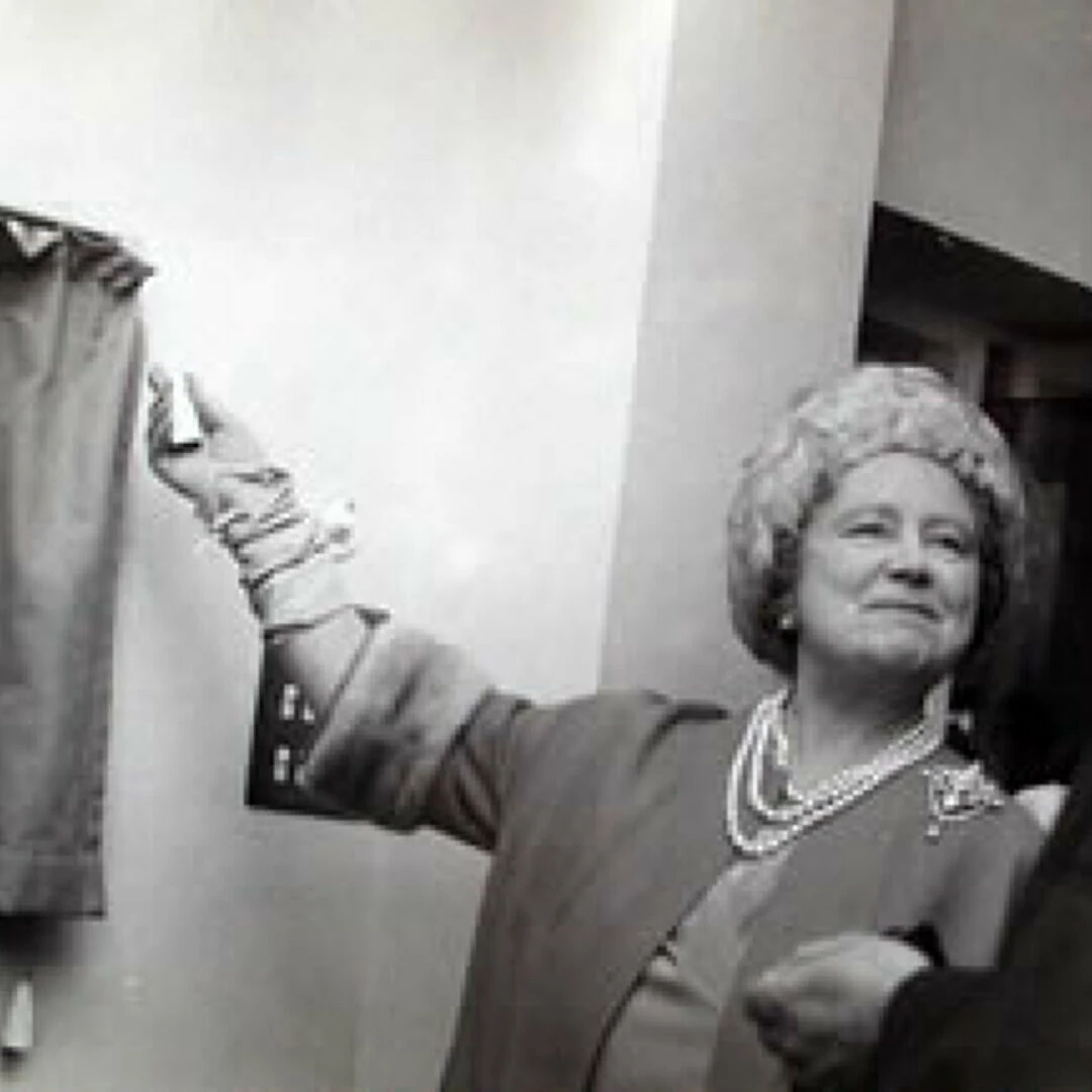 unveiling the plaque