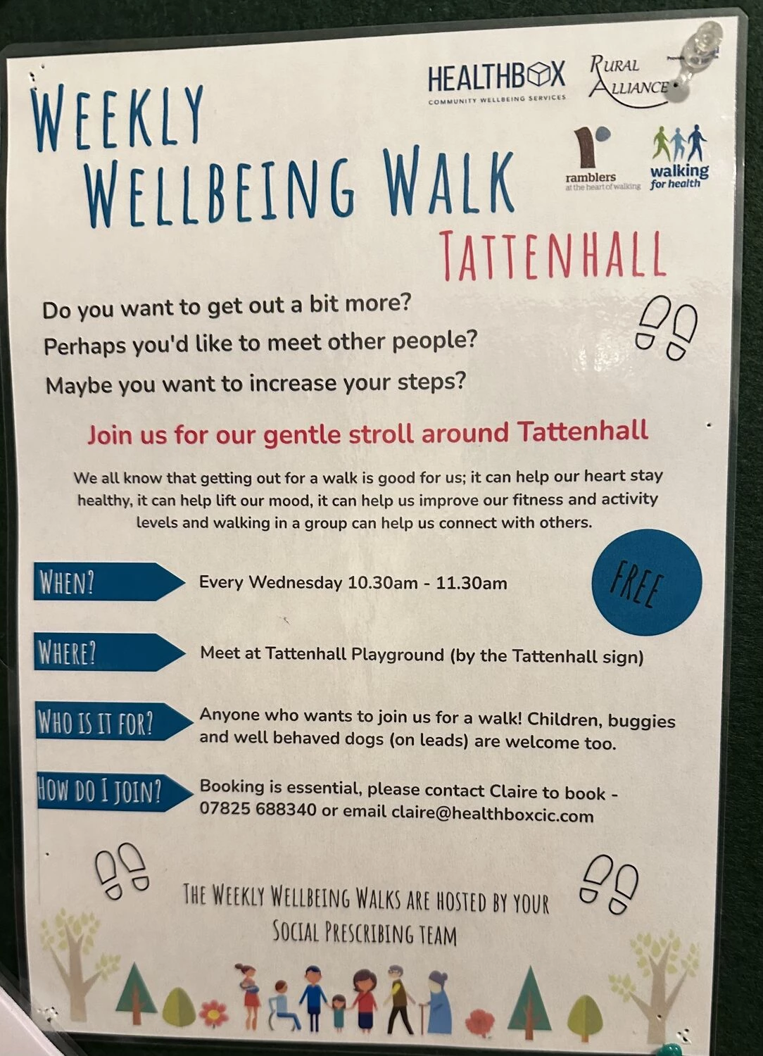 weekly wellbeing walk