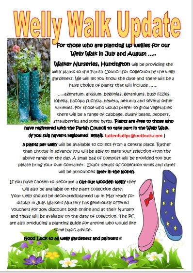 welly walk update
