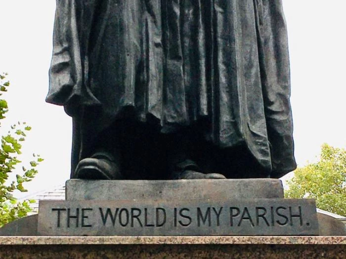 wesley statue