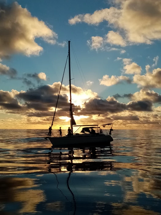 woolamai becalmed at sunset
