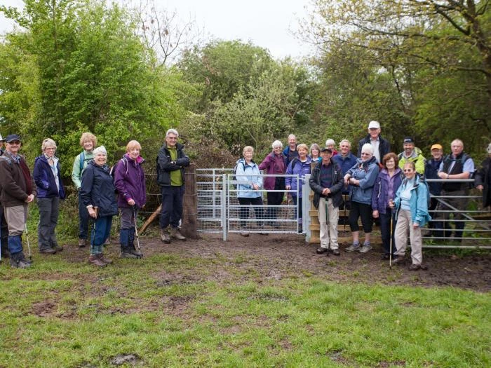 wychert ramblers at kissing gate