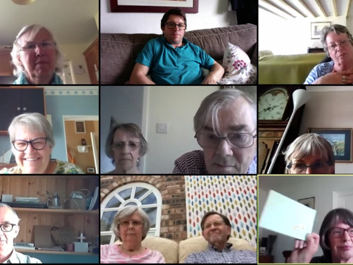 zooming into ruth gathering