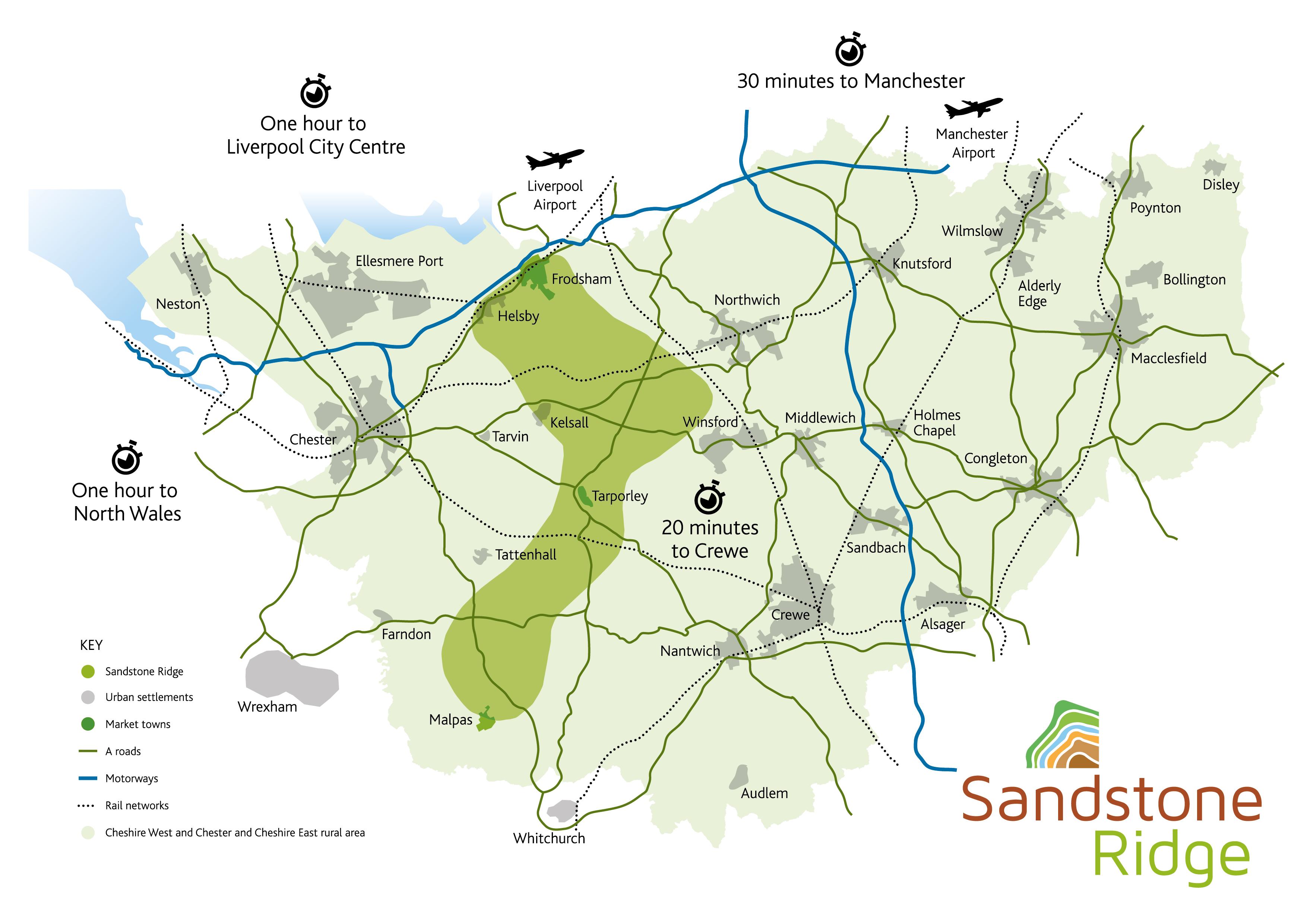 Sandstone Ridge contextual map